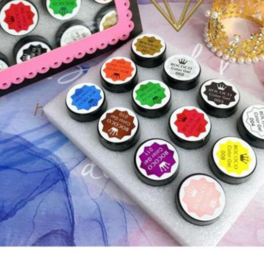 Set gel vẽ đậm đặc roco lẻ đen trắng