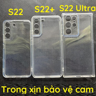 Ốp lưng Samsung S22 ultra 5G / S22+ 5G (Plus) / S22 5G dẻo trong xịn bảo vệ camera