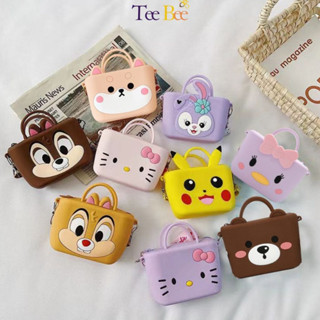 [Giỏ Xách Mới] Túi Xách Đeo Chéo, Túi Silicon Hoạt Hình, Giỏ Xách Mini Có Dây Đeo Cho Bé Sành Điệu