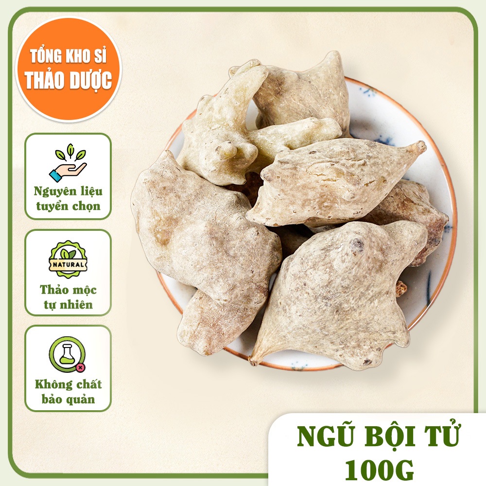 Ngũ bội tử khô 100g, thơm, sạch, không lẫn tạp chất - Tổng Kho Sỉ Thảo Dược