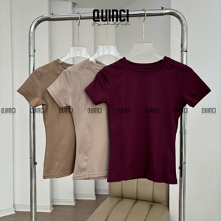 Áo REMY cộc tay dáng ôm tôn dáng , thấm hút mồ hôi tốt QUINCI