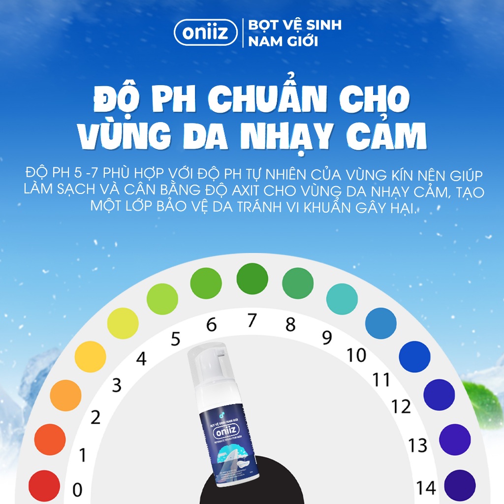 Bọt vệ sinh nam giới Oniiz - Dung dịch vệ sinh nam giới tạo bọt hương cổ điển Classcial 100ml