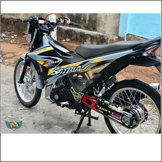 Tem rời Satria Xám vàng đen (X) -1