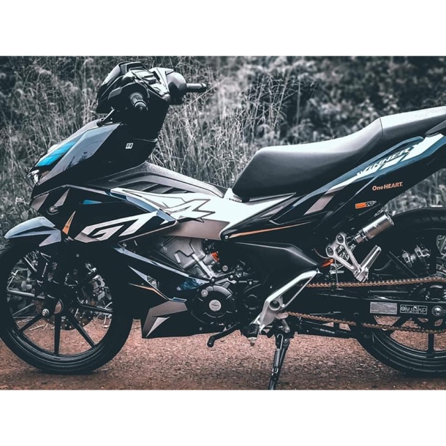 Tem rời Winner X đen trắng nhám GTR -1