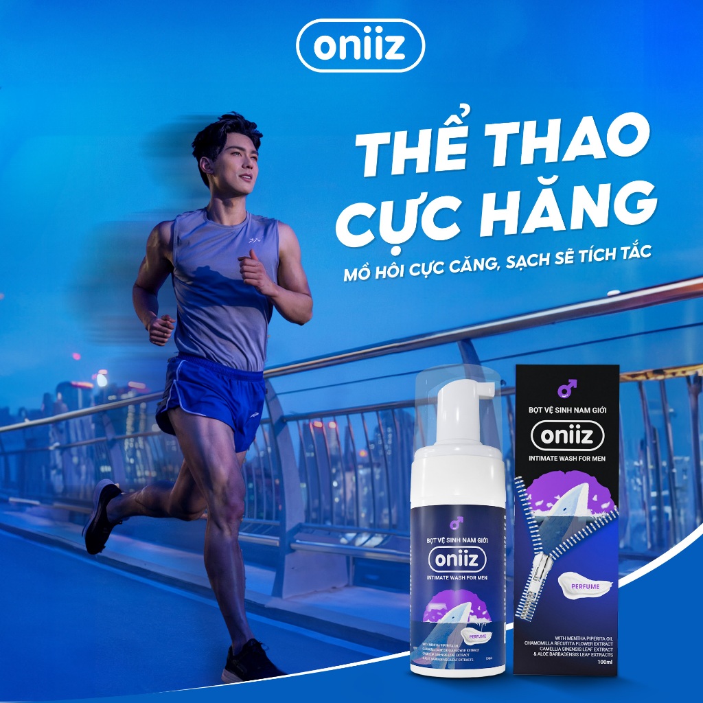 Bọt vệ sinh nam giới Oniiz - Dung dịch vệ sinh nam giới tạo bọt hương nước hoa Perfume 100ml