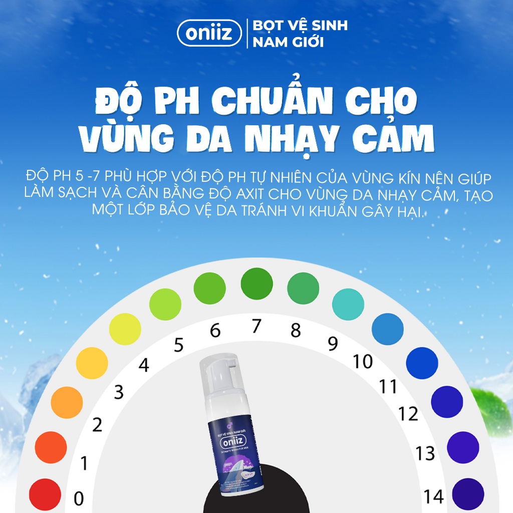 Bọt vệ sinh nam giới Oniiz - Dung dịch vệ sinh nam giới tạo bọt hương nước hoa Perfume 100ml