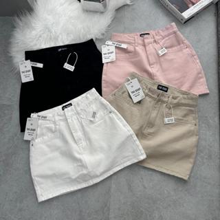 Chân Váy Nữ THE QUAO  Lưng Cao Viền Túi Kiểu Bốn Màu R0707_490