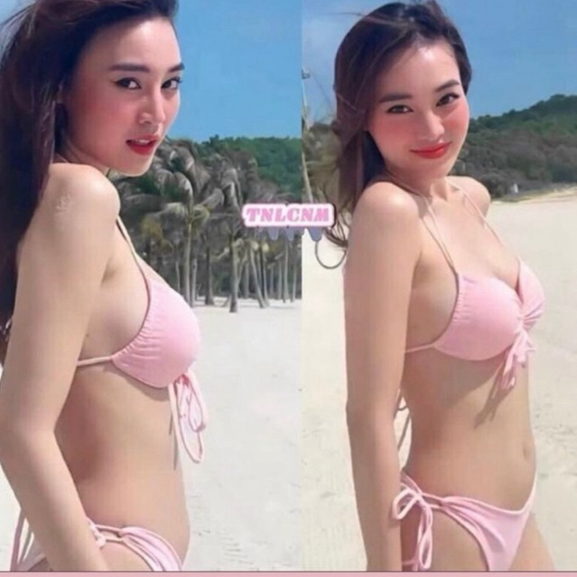Bikini ship 2 mảnh ninh dương lan ngọc (chất chuẩn shop full màu -có video , hình trải sàn thật) cận chấto