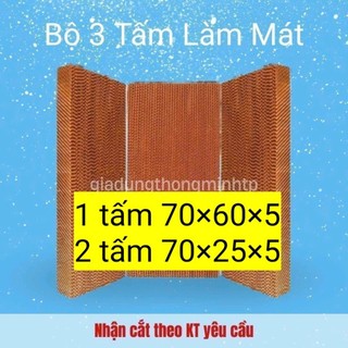 Bộ 3 tấm làm mát quạt hơi nước KT 70×60×5 và 2 tấm 70×25×5