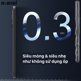 Ốp lưng siêu mỏng 0.3mm Phone 14 Pro  - 14 Pro Max và 13 Pro Max - 15 Pro Max MEMUMI MỎNG LỤA