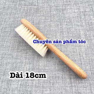 ✅ Barber Chổi phủi tóc Barber MS059 cao cấp cán gỗ sang trọng kích thước 18cm x 8cm lông quét 2cm phù hợp cho tiệm tóc