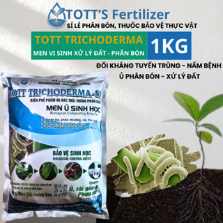 Nấm đối kháng Trichoderma - men vi sinh trichoderma chuyên dùng ủ phân chuồng và xử lý đất trồng cây TOTT's fertilizer