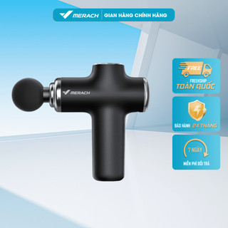Máy Massage Mini Cầm Tay Cao Cấp MERACH M010 Chính Hãng Giúp Giãn Cơ, 4 Đầu Chuyên Dụng, BH 12 Tháng