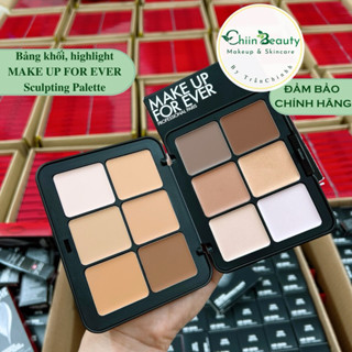 Bảng khối, nền MAKE UP COR EVER MUFE HD SKIN Face Scupting Palette làm highlight, che khuyết điểm đa năng ChiinBeauty