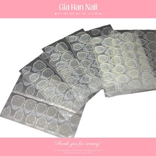 1 túi 50 Miếng Dán Móng Tay, Keo Silicon Dán Móng Tay siêu bền cho Nail - GIA HAN Nail