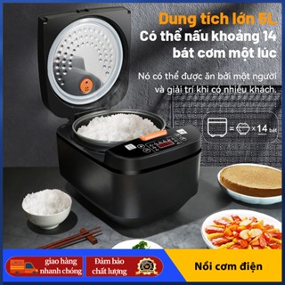 Nồi cơm điện gia đình thông minh đa năng,Chức năng hẹn giờ,Lòng nồi chống dính,Dung tích lớn 5L, nấu ăn nhanh
