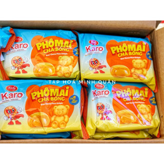 [ COMBO 3 TÚI] BÁNH KARO GẤU SỢI GÀ NHÂN PHÔ MAI