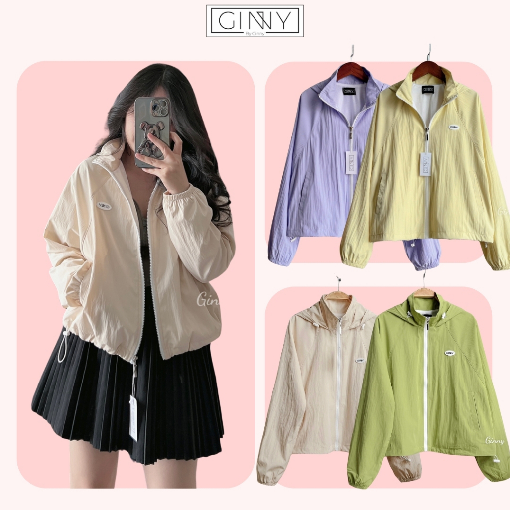 Áo khoác dù thông minh 3C Pomelo lót lưới cao cấp cực thoáng mát | Chất liệu mềm mại siêu nhẹ gấp gọn CG05