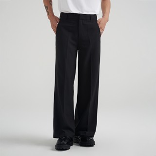 Quần Tây Nam TARMOR Ống Rộng Màu Đen Wide Leg Trousers In Black