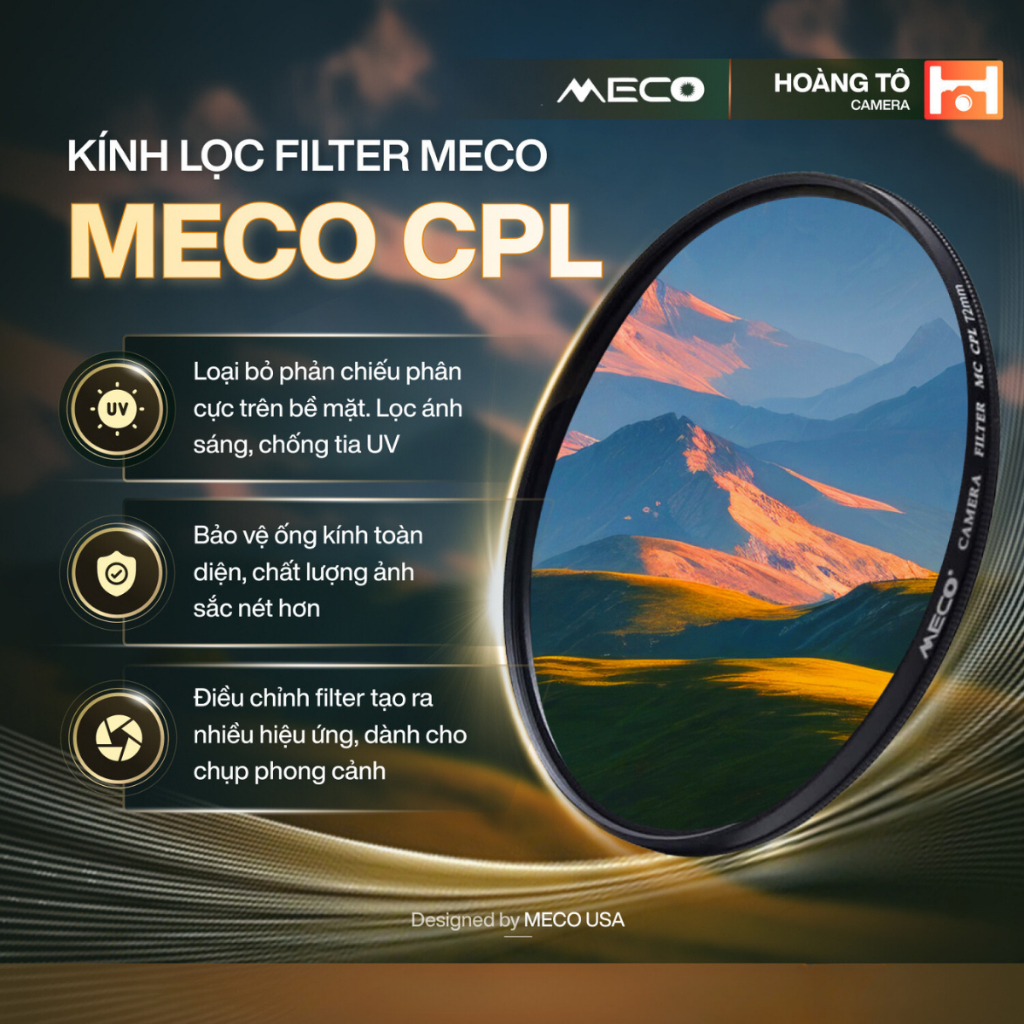Kính Lọc Filter MECO CPL Cao cấp – Chính hãng từ Mỹ