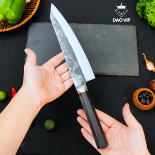 Dao thái lọc thịt cá thép nhíp xe cán gỗ DN15 DAO VIP