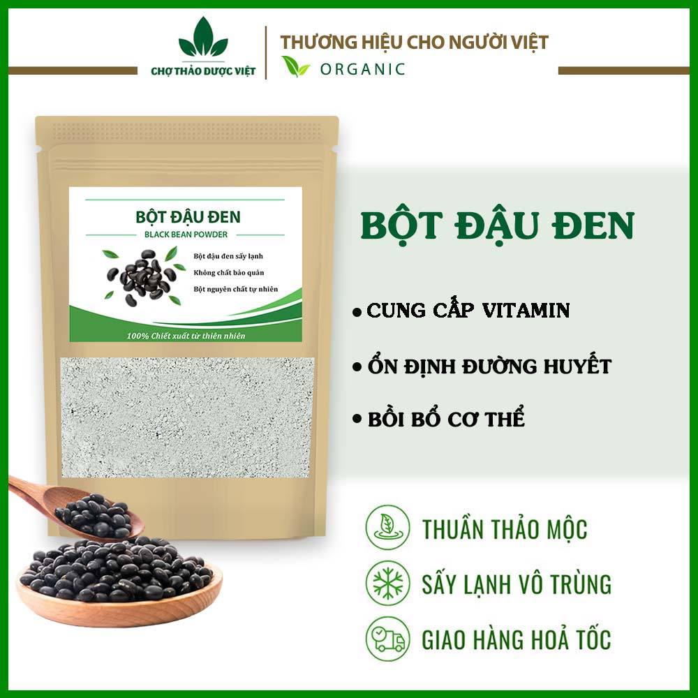 Bột đậu đen 500g, bột đỗ đen rang thơm, nghiền mịn, pha uống giúp giảm cân, đẹp da, thanh nhiệt