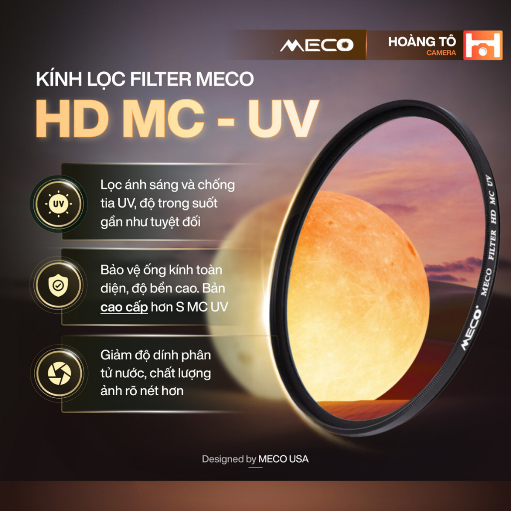Kính lọc filter MECO HD MC UV Cao cấp – Chính hãng từ Mỹ