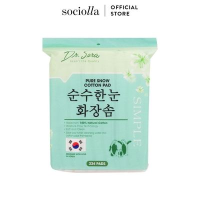 Bông Tẩy Trang Vuông Dr.Sera Pure Snow Cotton Pad 234 Miếng