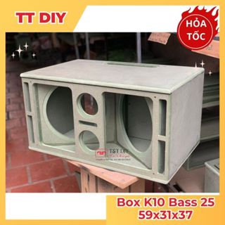 Box Loa K10 Hỏa Tiễn Bass 25 KT 59x31x37 Gỗ Mdf Xanh 12mm,Kiểu Dáng Độc Đáo,Cho Ra Chất Âm Rất Hay