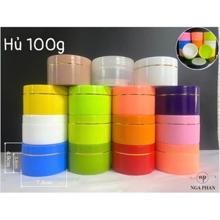 Hủ đựng kem 100g . lòng kem 100g + hủ 150g . màu đỏ