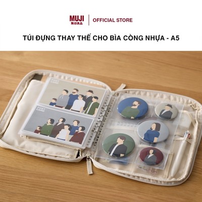 Túi Đựng Thay Thế Cho Bìa Còng Nhựa - A5 MUJI