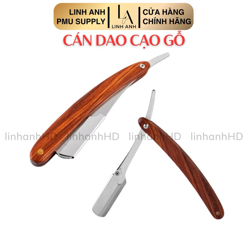 Cán Dao Cạo Gỗ Cạo Lông Mày Phun Xăm