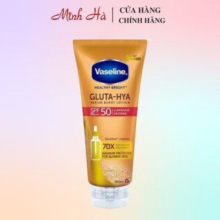 Dưỡng thể chống nắng Vaseline 70x Gluta - Hya SPF50 PA+++ Luminous Defense 260ml hỗ trợ sáng da