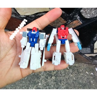 Robot Mini Transformers cao 5.5cm, biến hình máy bay màu trắng hàng Has..bro (Mỹ)