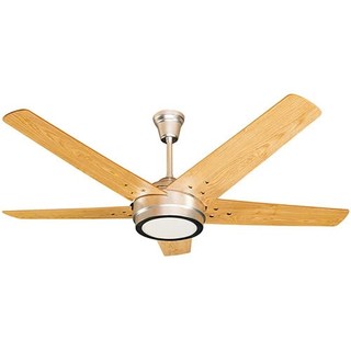 Quạt trần cánh gỗ có đèn kim thuận phong ktp hl15 led