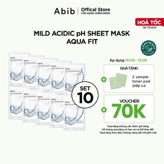Mặt Nạ Abib Mild Acidic PH Sheet Mask Aqua Fit 30ml x 10 gói 375g