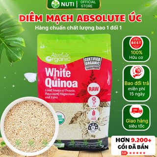 Hạt diêm mạch trắng white quinoa absolute organic ăn kiêng, giảm cân - siêu tốt sức khoẻ - 1kg
