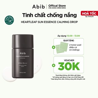 Tinh chất chống nắng và hỗ trợ làm dịu da Abib Heartleaf Sun Essence Calming Drop 50ml