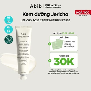 Kem dưỡng chiết xuất hoa hồng Jericho giúp phục hồi da Abib Jericho Rose Crème Nutrition Tube 75ml
