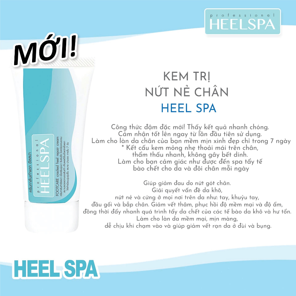 HEEL SPA FOOT CARE CREAM Kem trị nứt gót chân,Heel Spa Chăm sóc làn da của bạn để làn  20 G.