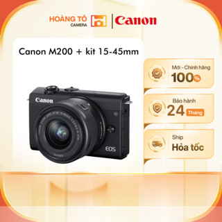 Máy ảnh Canon EOS M200 + Kit 15-45mm | Tặng thẻ nhớ [Mới 100% chính hãng] Bảo hành 2 năm