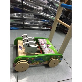 Xe tập đi cho bé SONG SON hàng cao cấp chắc chắn, nhẵn mịn, không dằm, gỗ cao su
