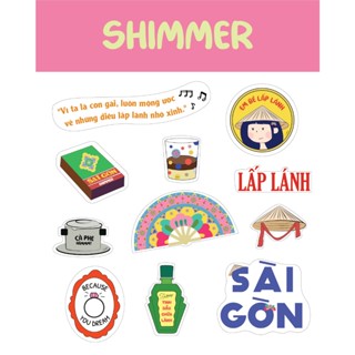 STICKER SHIMMER NHIỀU MẪU CUTE