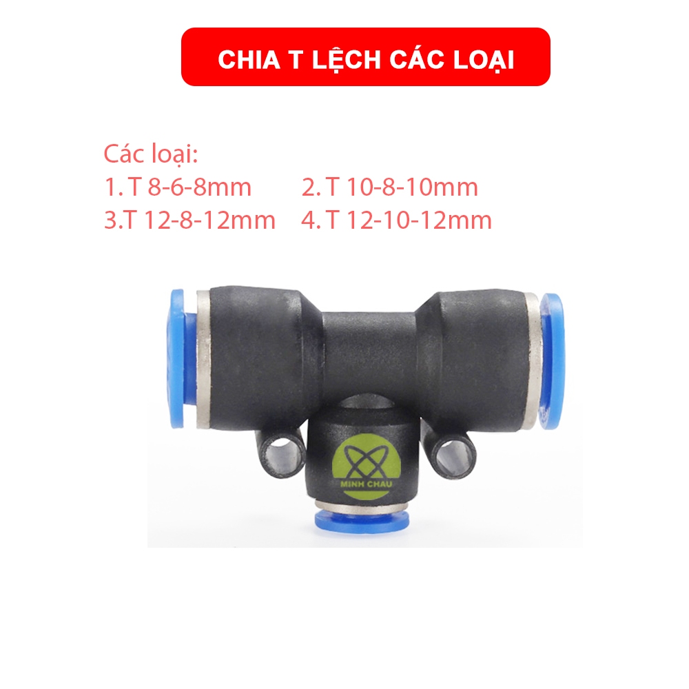 Chia T lệch nối nhanh 8-6-8, 10-8-10, 12-8-12, 12-10-12