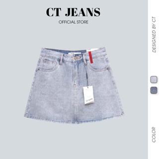  <XẢ KHO GIÁ SẬP SÀN> Quần giả váy - Quần váy jean chữ A túi hộp cá tính CP30 CT JEANS 