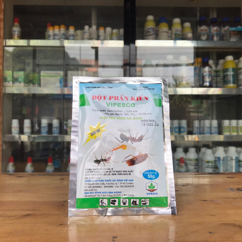 Bột phấn kiến Vipesco - diệt kiến tận gốc (gói 50g)