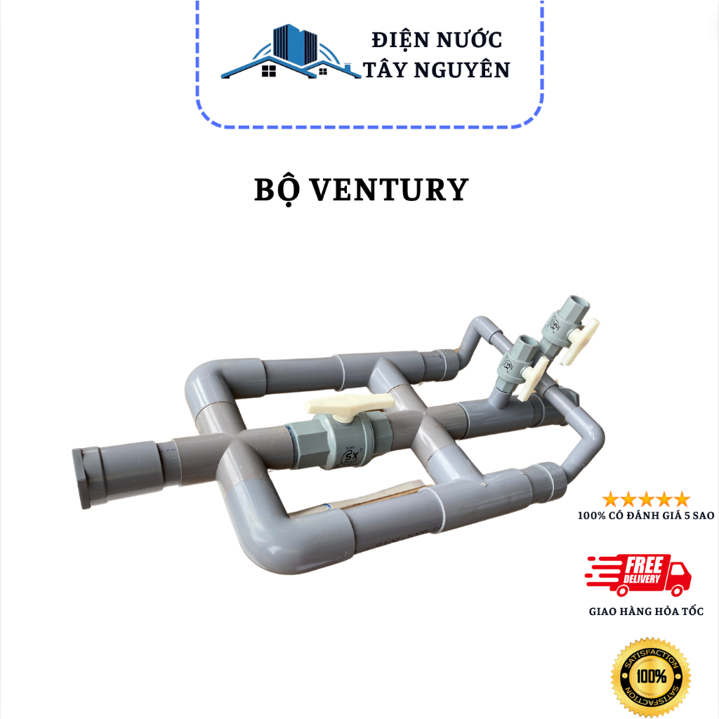 Bộ Châm Phân Ventury 60 Nhựa Hoa Sen dày