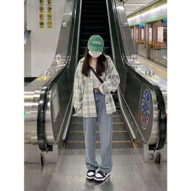 Áo Khoác Áo Sơ Mi Tay Dài Dáng Rộng Họa Tiết Kẻ Sọc Phong Cách Hàn Quốc Thời Trang Mùa Thu Cho Nữ - Hàng mới về | BigBuy360 - bigbuy360.vn