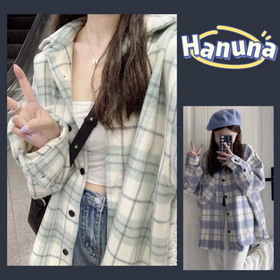 Áo Khoác Áo Sơ Mi Tay Dài Dáng Rộng Họa Tiết Kẻ Sọc Phong Cách Hàn Quốc Thời Trang Mùa Thu Cho Nữ - Hàng mới về | BigBuy360 - bigbuy360.vn