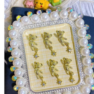 charm gấu trang trí móng nhé a